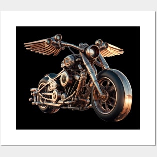 STEAMPUNK CHOPPER Posters and Art